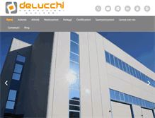 Tablet Screenshot of delucchicostruzioni.com